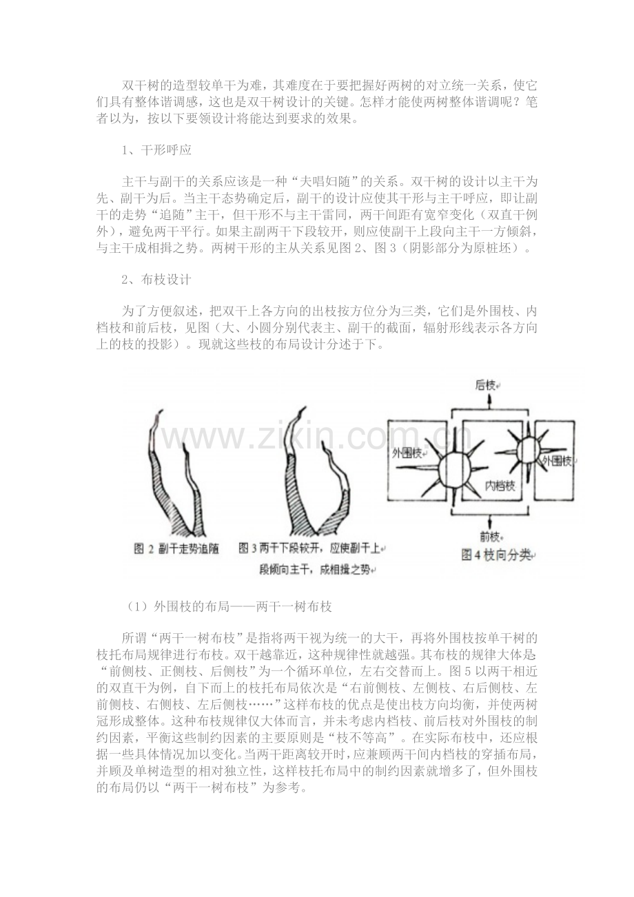 双干盆景是人们喜爱的常见树木盆景型式之一.doc_第2页