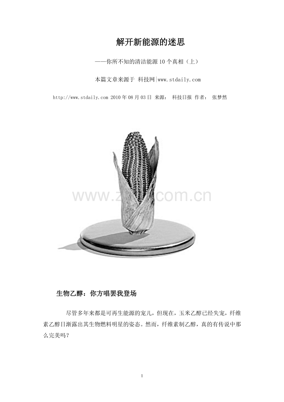 解开新能源的迷思.doc_第1页