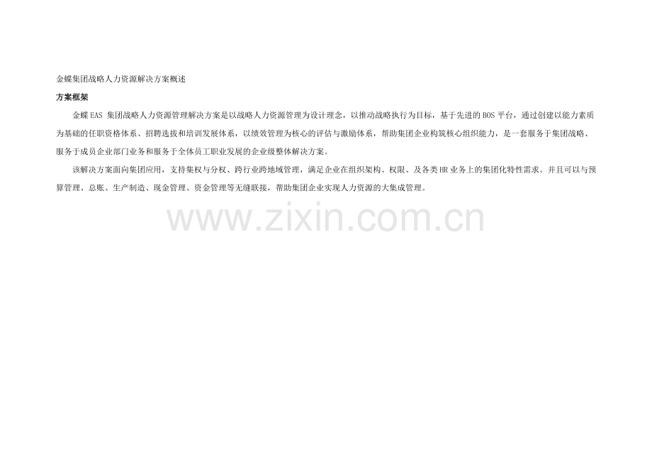 集团企业战略人力资源解决方案概述.docx_第1页