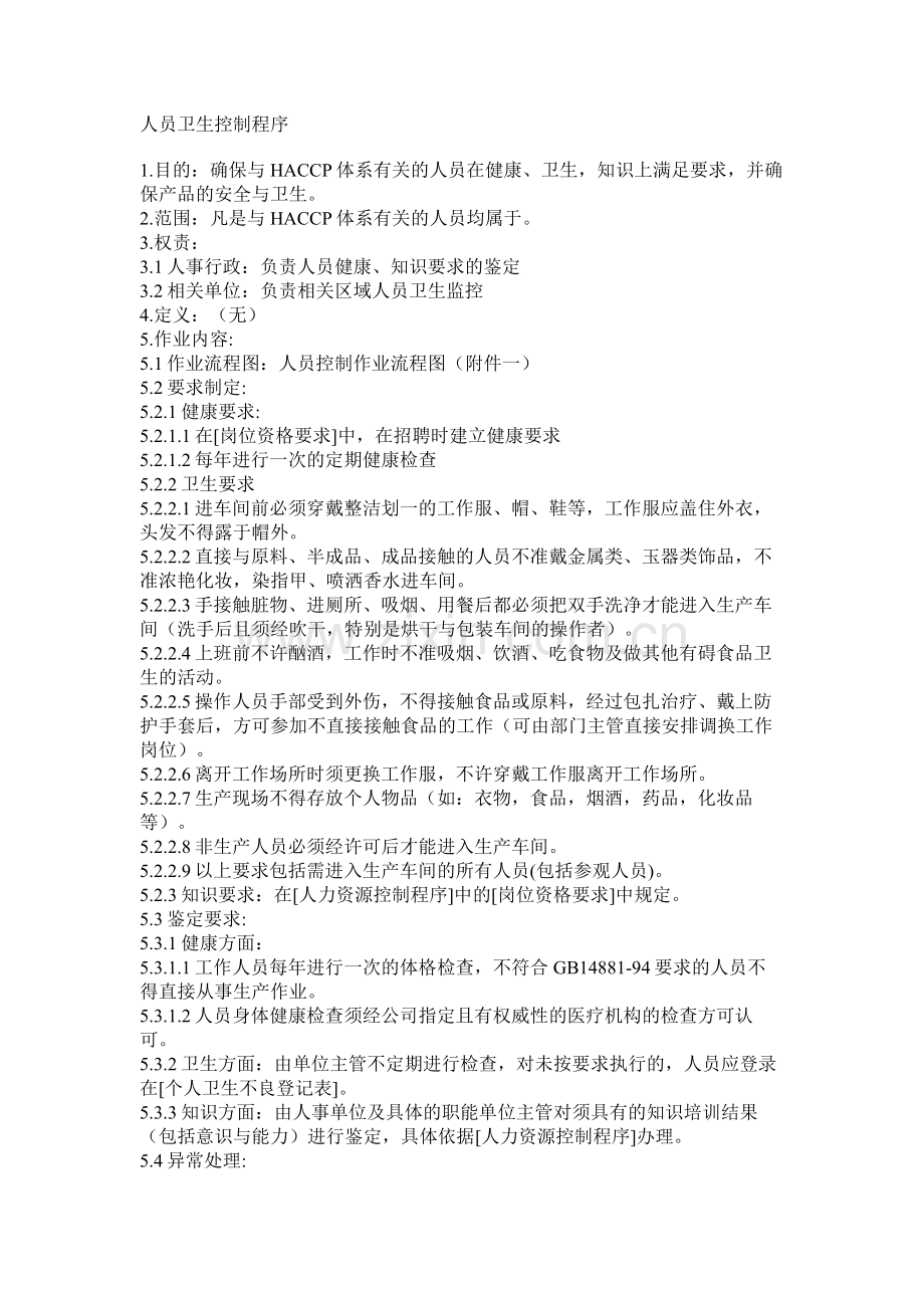 人员卫生控制程序.doc_第1页
