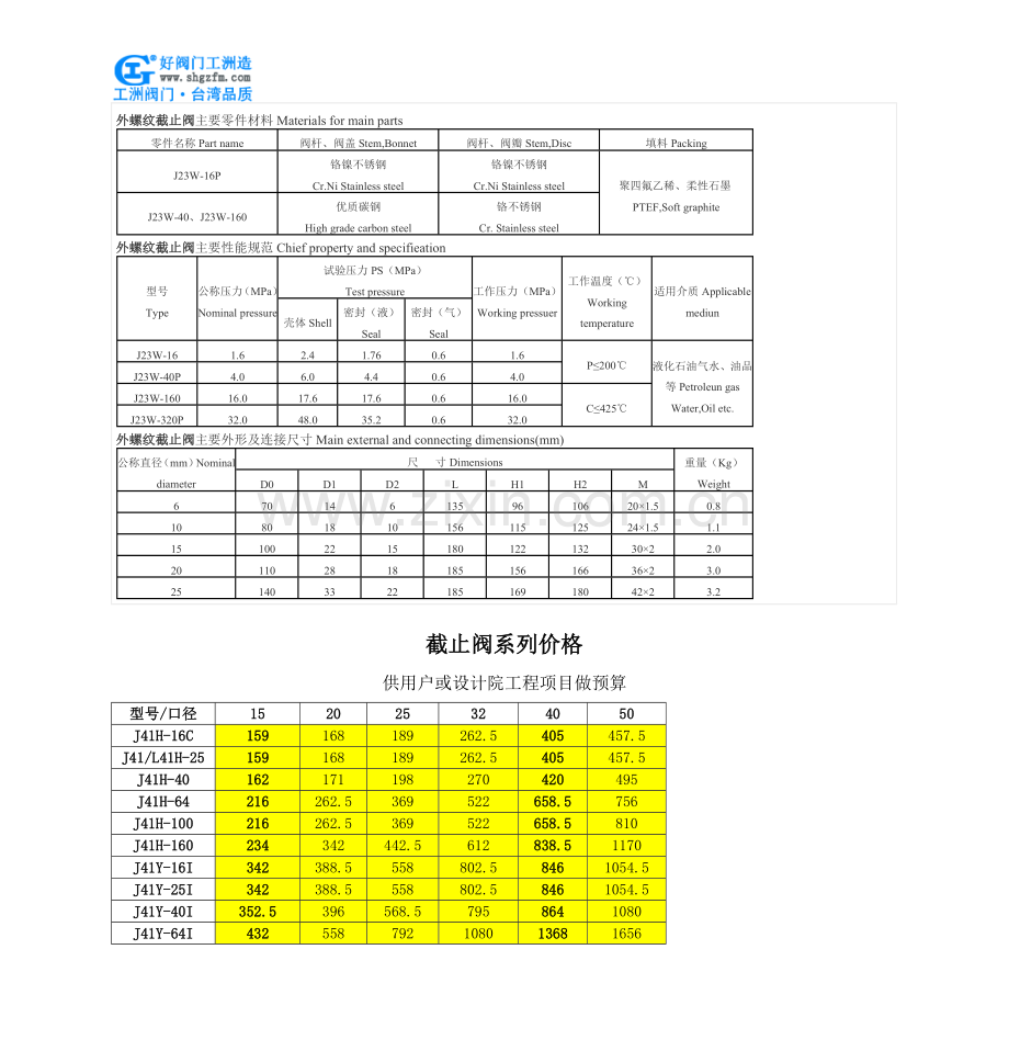 外螺纹截止阀-J23W外螺纹截止阀.doc_第2页