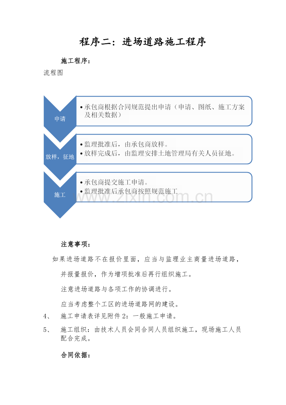 FIDIC MDB合同管理程序二：进场道路施工程序.docx_第1页