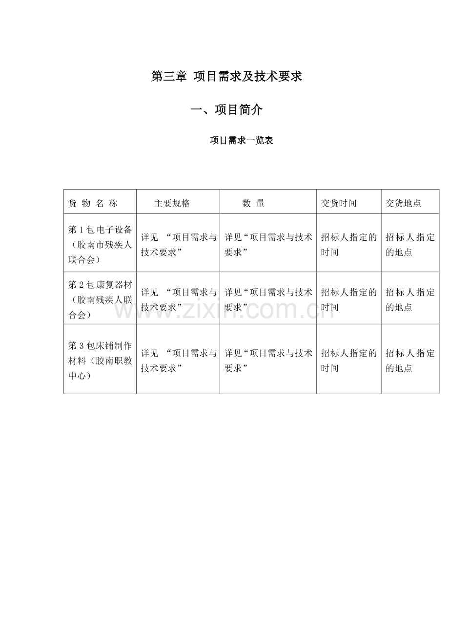 第三章 项目需求及技术要求.doc_第1页