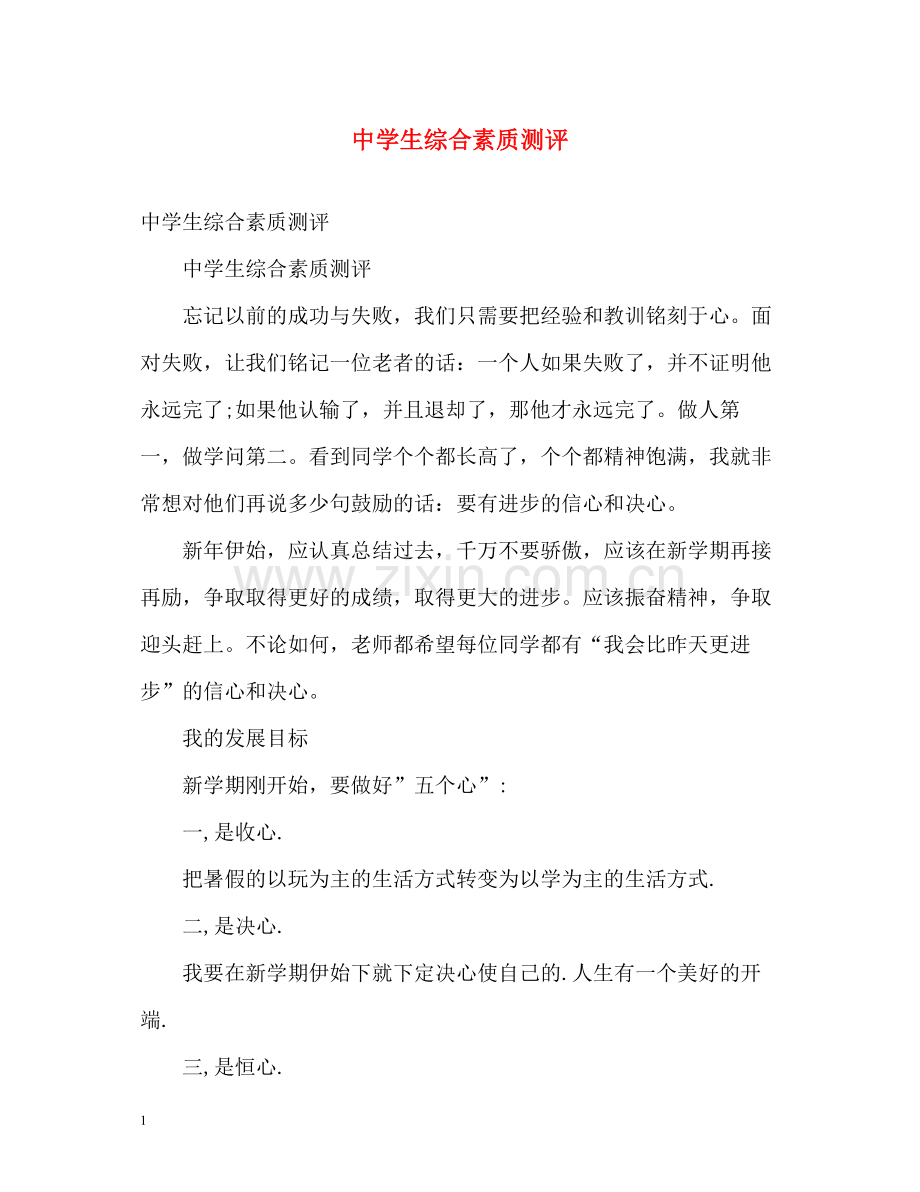 生综合素质测评.docx_第1页