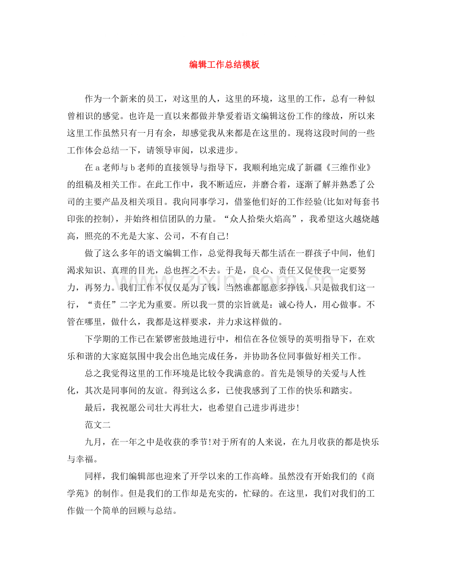 编辑工作总结模板.docx_第1页