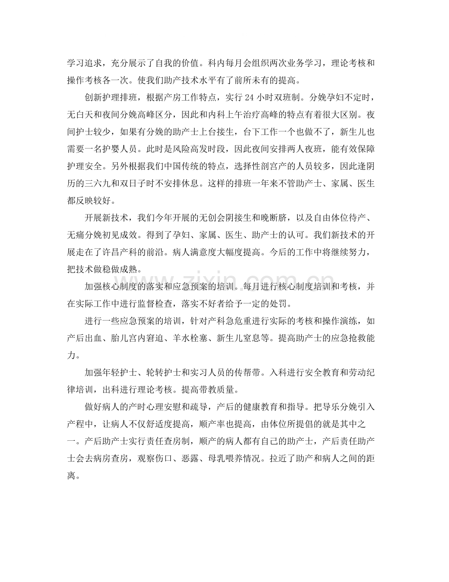 助产护士工作总结.docx_第2页