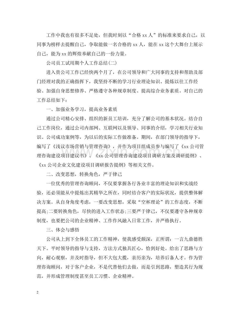 公司员工试用期个人工作总结2.docx_第2页