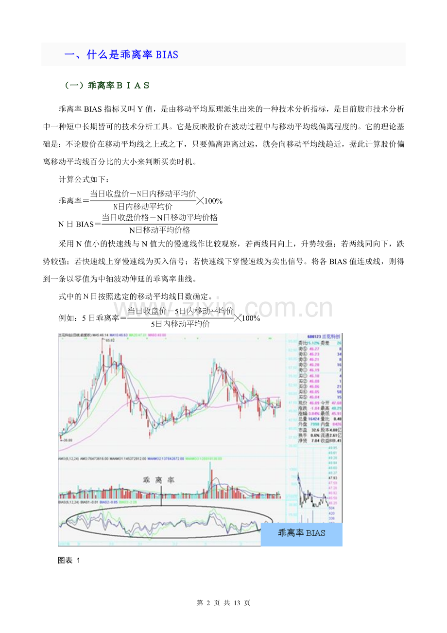 股票买卖信号——BIAS指标法.doc_第2页