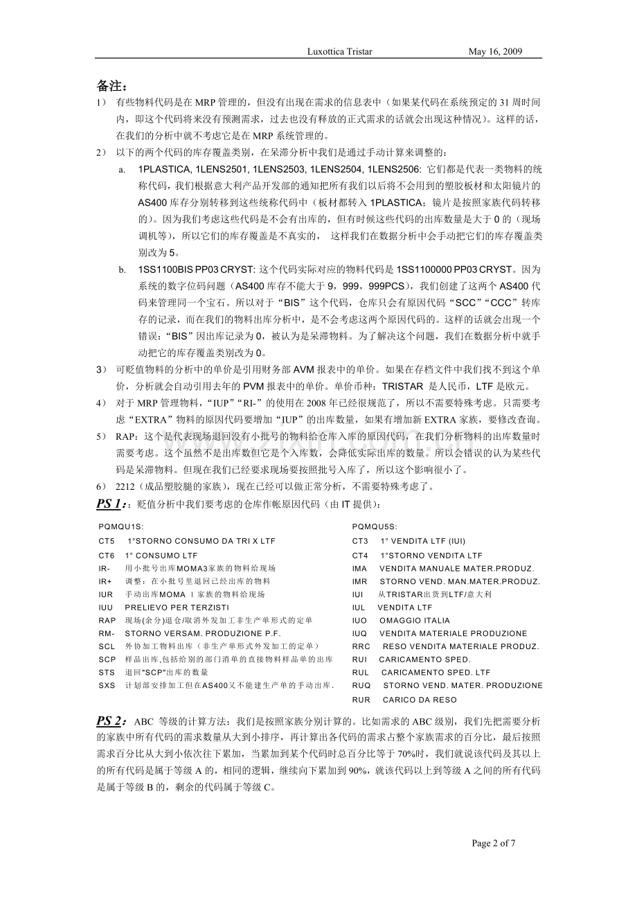 原材料和半成品部品的呆滞物料类别的计算标准.doc_第2页