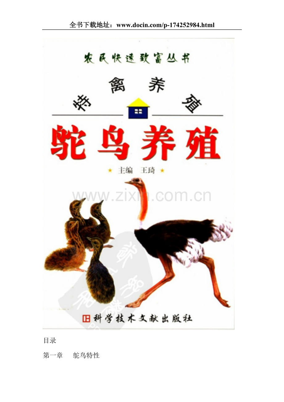 特禽养殖鸵鸟养殖.doc_第1页