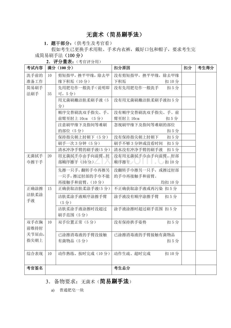 无菌术(简易刷手法).doc_第1页