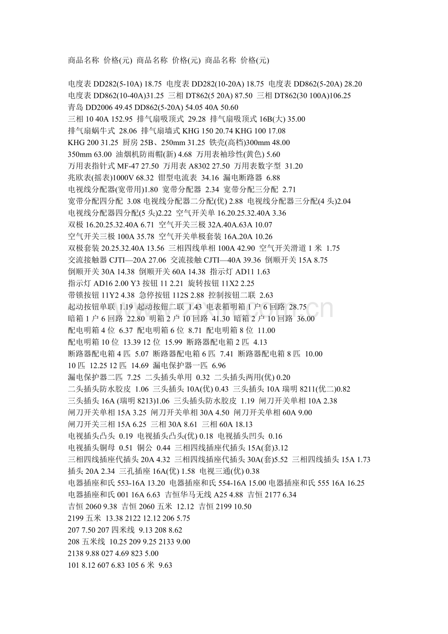 五金参考价.doc_第2页