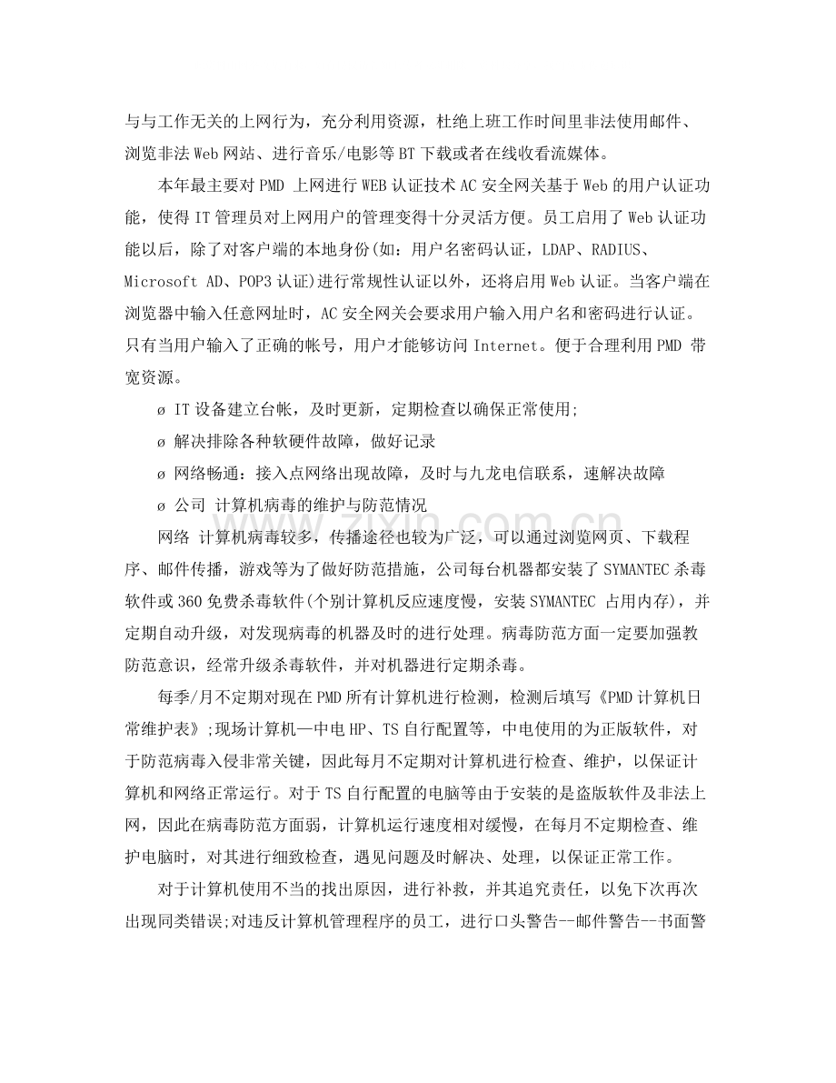 it工程师员工试用期工作总结.docx_第2页