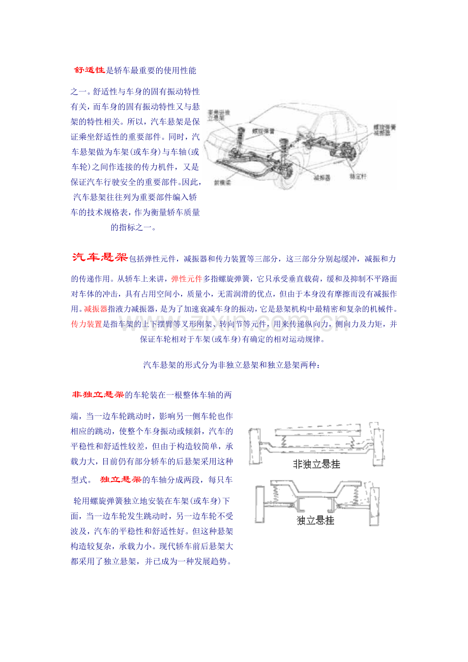 轿车多种悬架形式通讲.doc_第1页