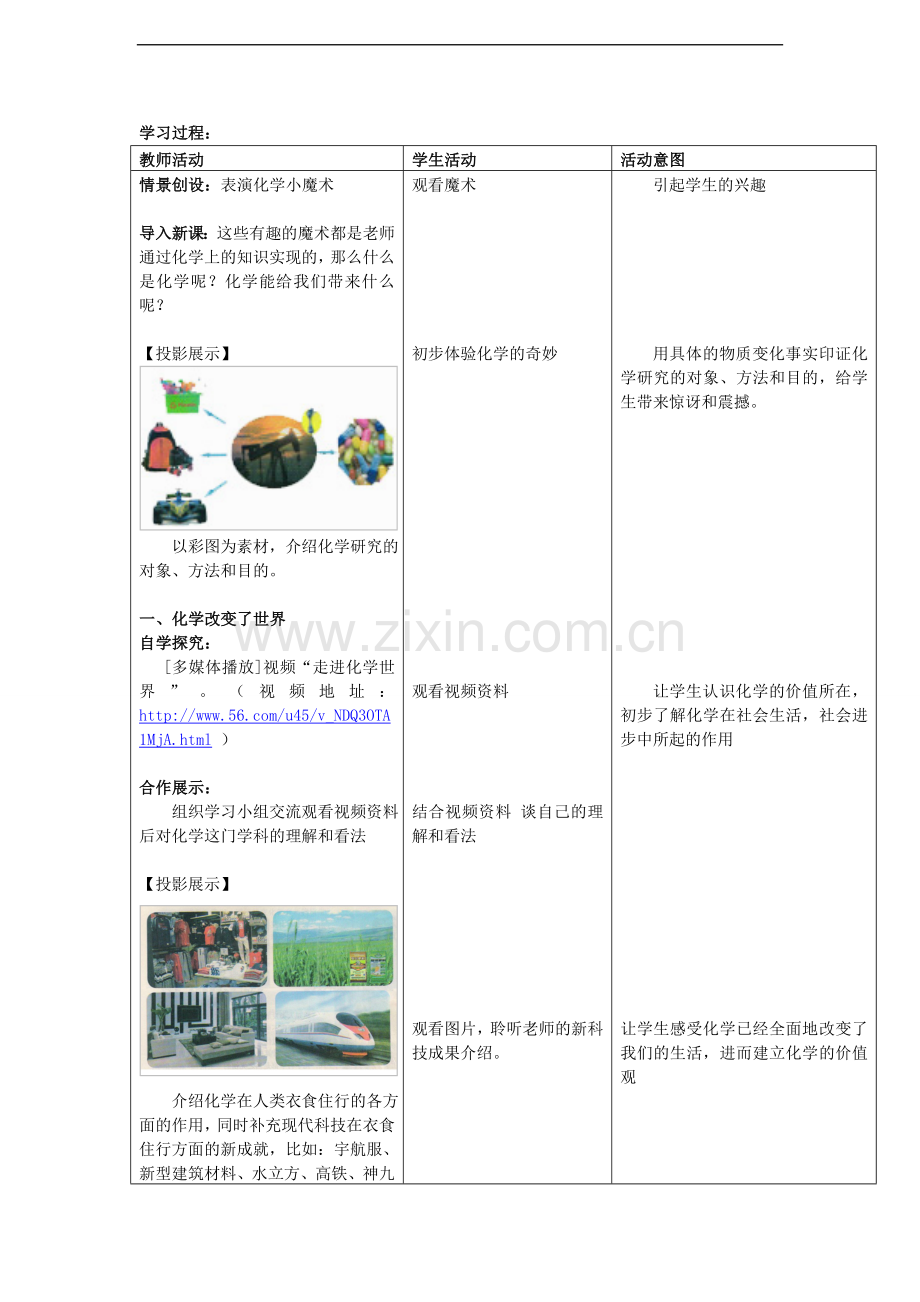 九年级化学全册-第一单元-第一节化学真奇妙(第1课时)教学案-(2012新版)鲁教版.doc_第2页