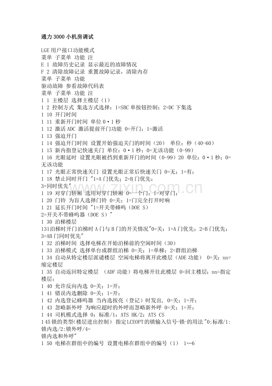 通力3000小机房调试.docx_第1页
