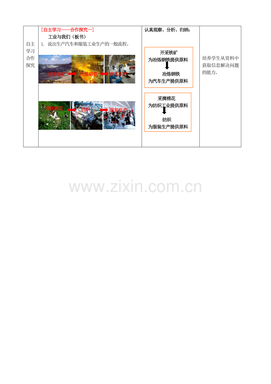 山东省枣庄第四十二中学八年级地理上册《工业的分布（第一课时）》教案 新人教版.doc_第2页