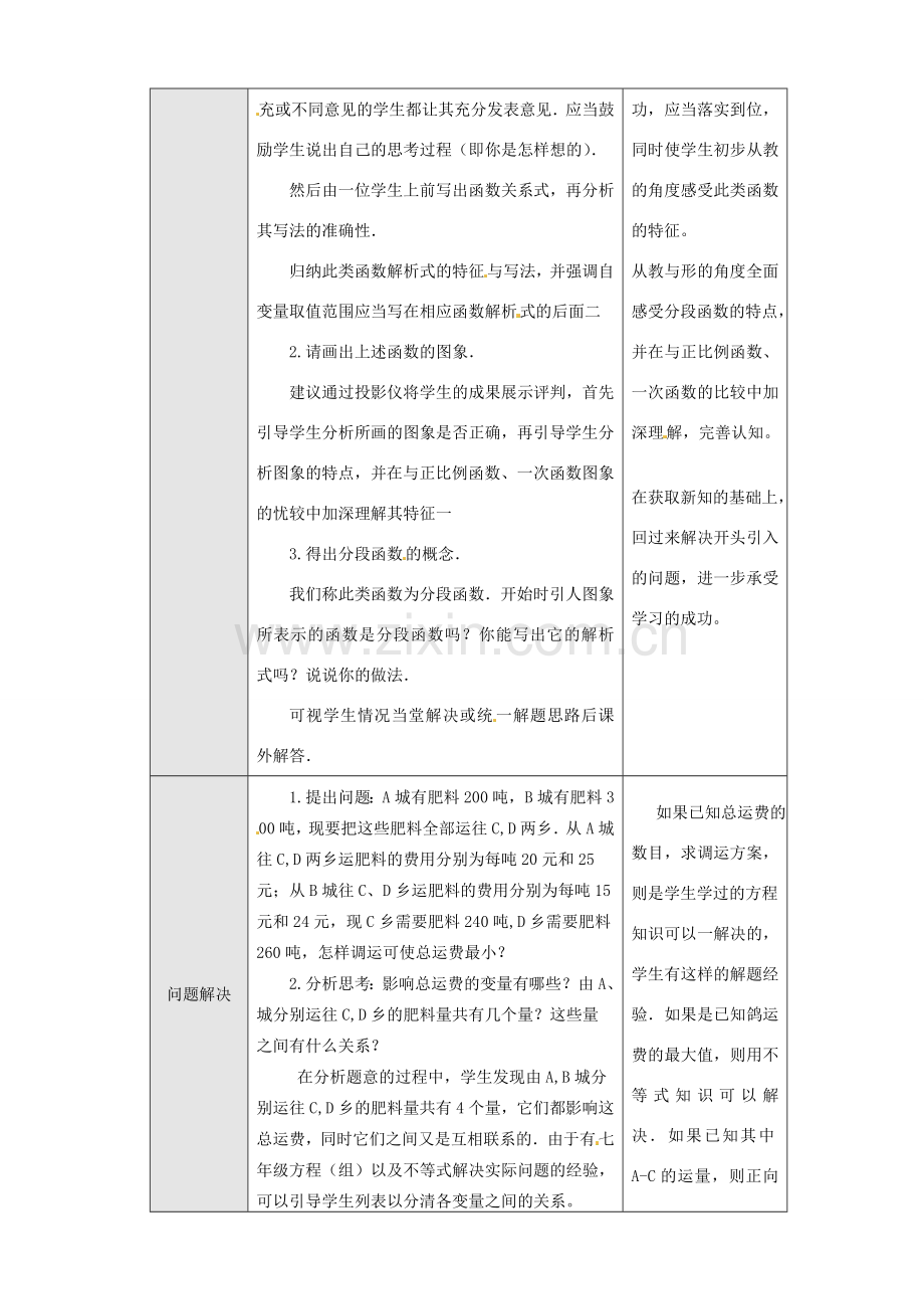 新疆克拉玛依市第十三中学八年级数学 《一次函数（4）》教案 人教新课标版.doc_第2页
