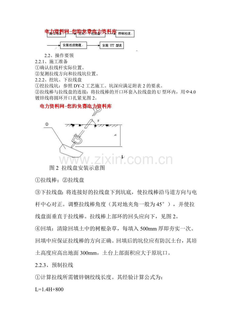 普通拉线安装工艺.doc_第2页