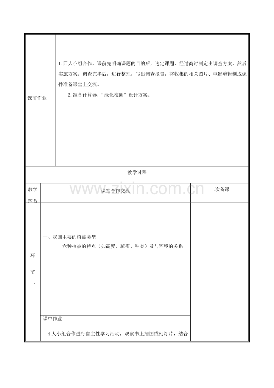 河南省中牟县七年级生物上册 森林可以减缓气候变化教案 （新版）新人教版-（新版）新人教版初中七年级上册生物教案.doc_第2页