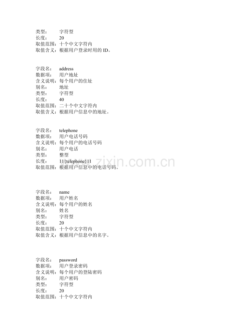 房屋租赁系统数据字典.doc_第2页