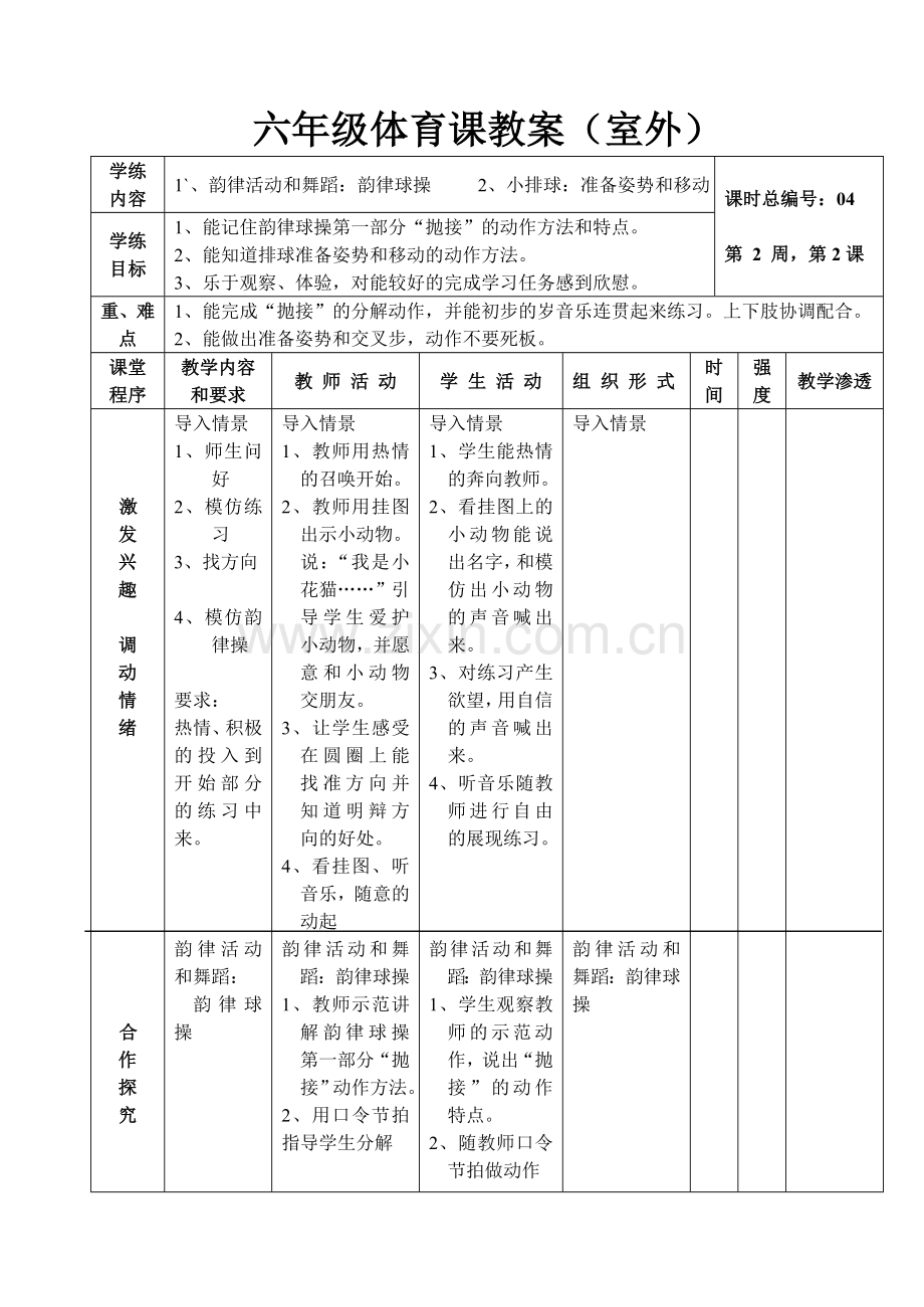 韵律活动及舞蹈：韵律球操.doc_第1页