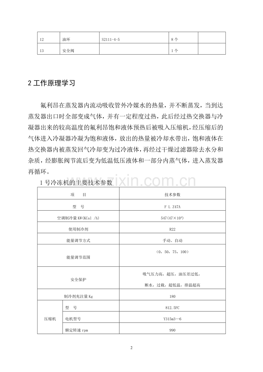 纸浆厂1号冷冻机检修总结.doc_第2页