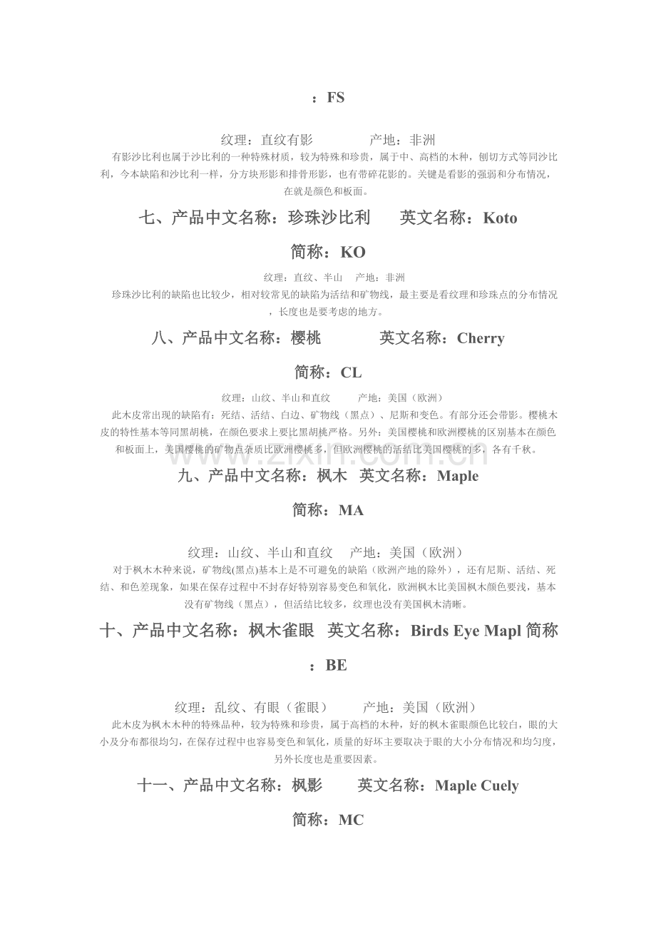 各种木皮基本情况汇总.doc_第2页