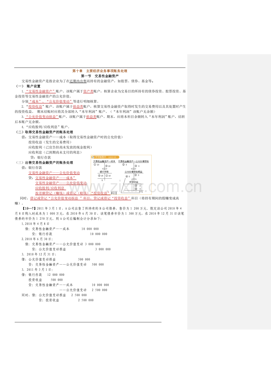 主要经济业务事项处理.doc_第1页