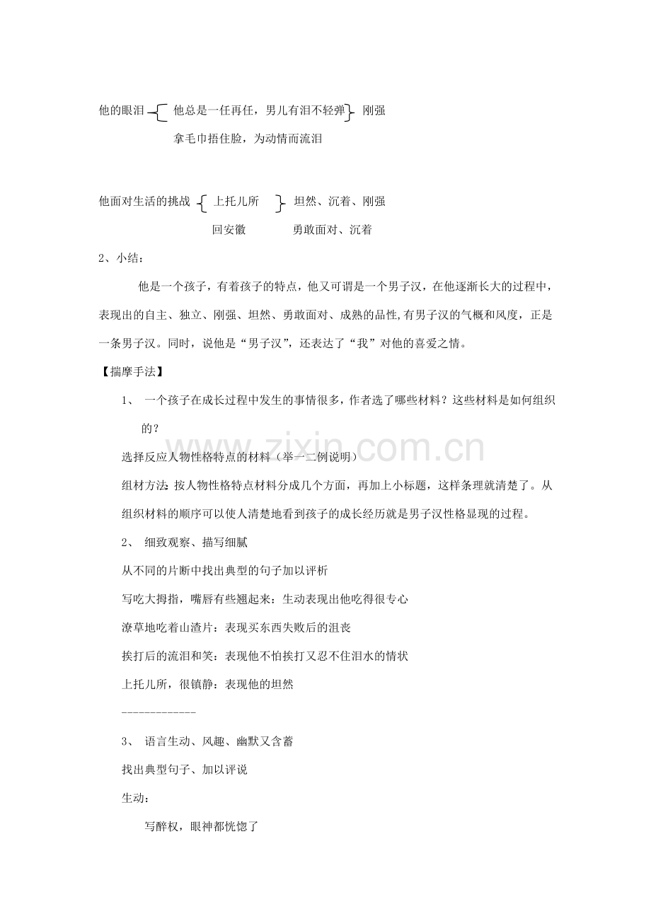 七年级语文下册 《柳叶儿》教学设计3 苏教版.doc_第2页