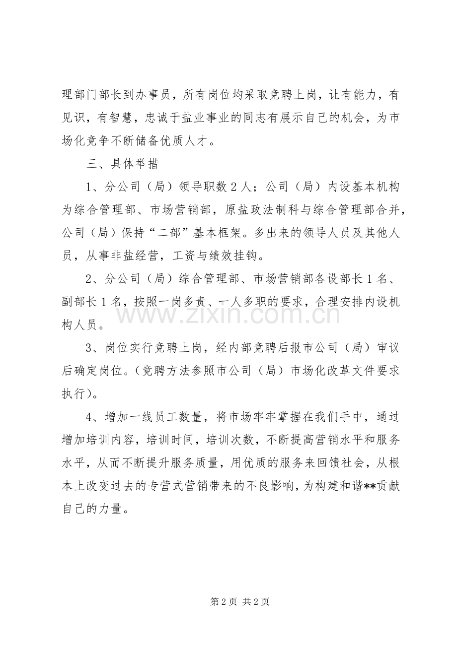 盐务管理局市场化改革工作计划.docx_第2页