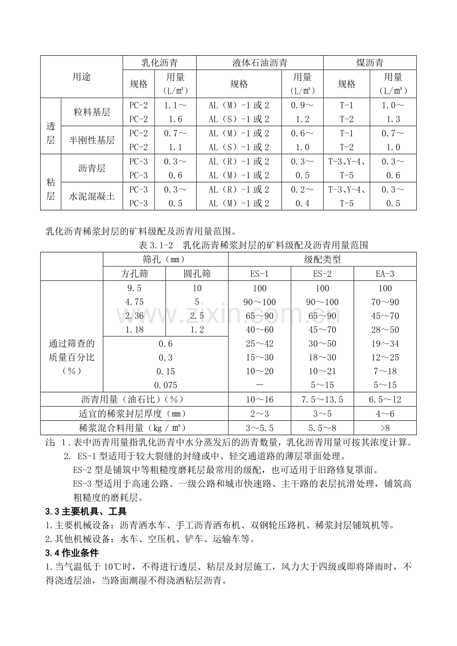 沥青透层、粘层与封层施工工艺标准.doc_第2页