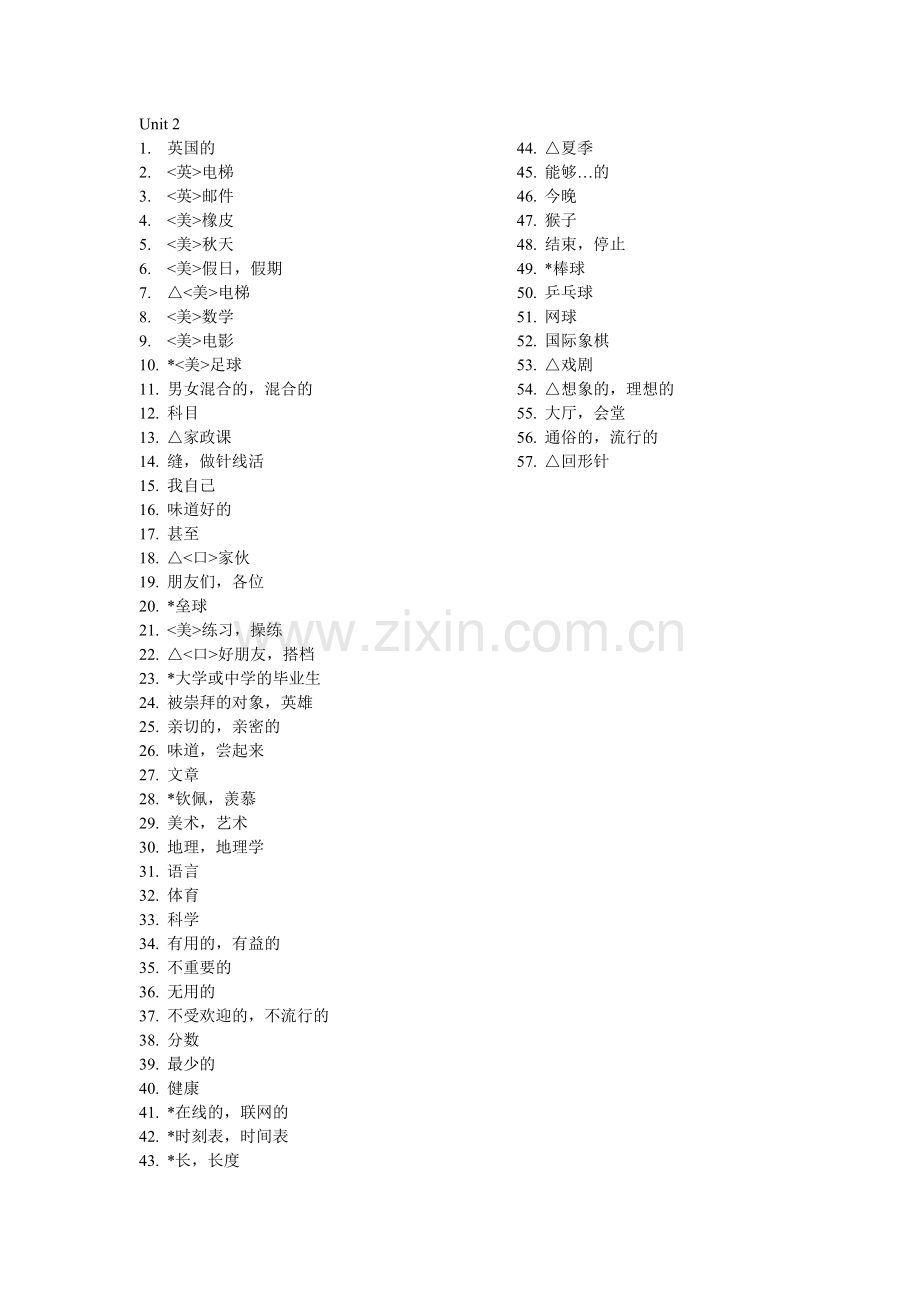 牛津8AUnit1-3单词.doc_第2页