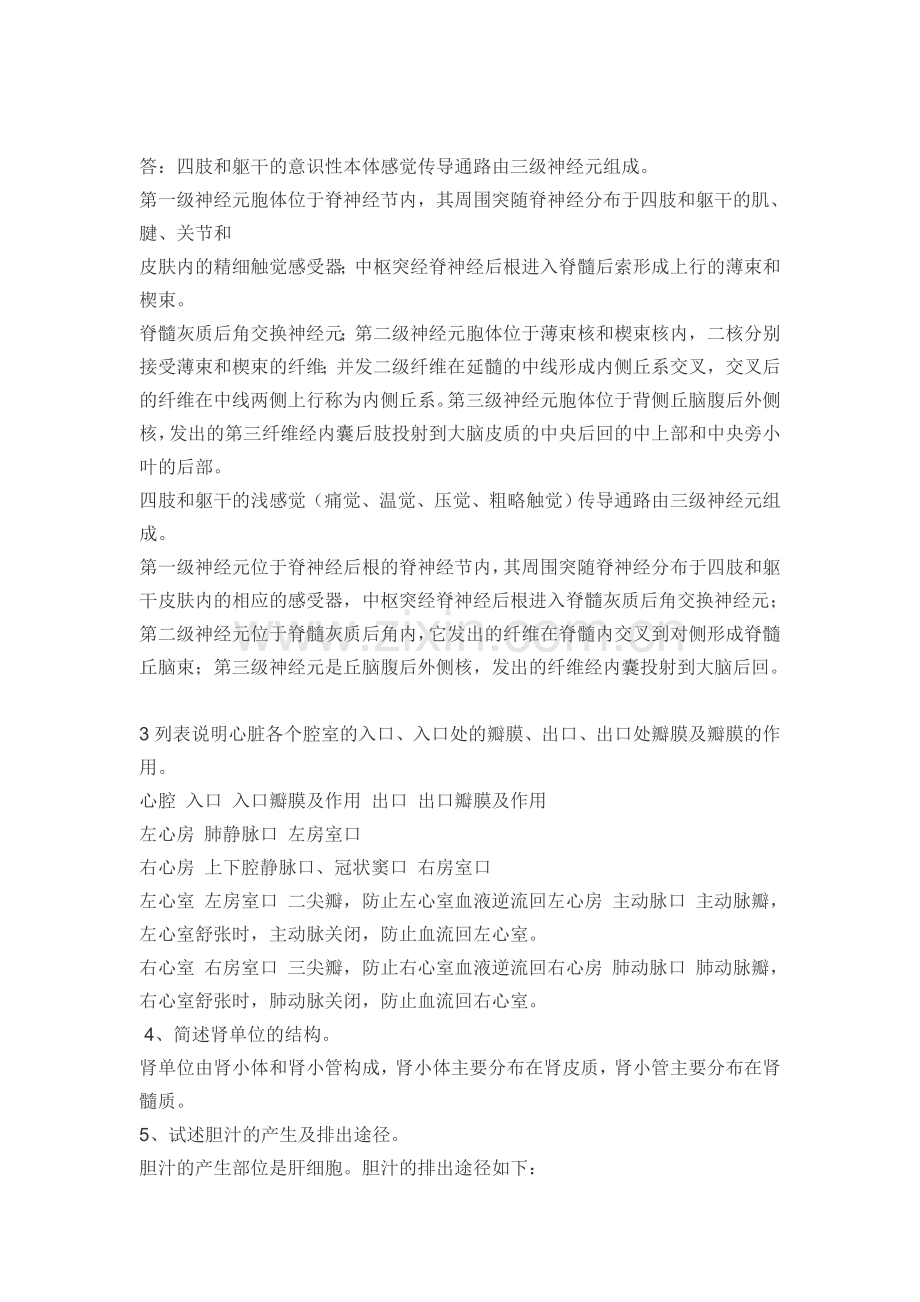 人体解剖生理学答案一.doc_第2页