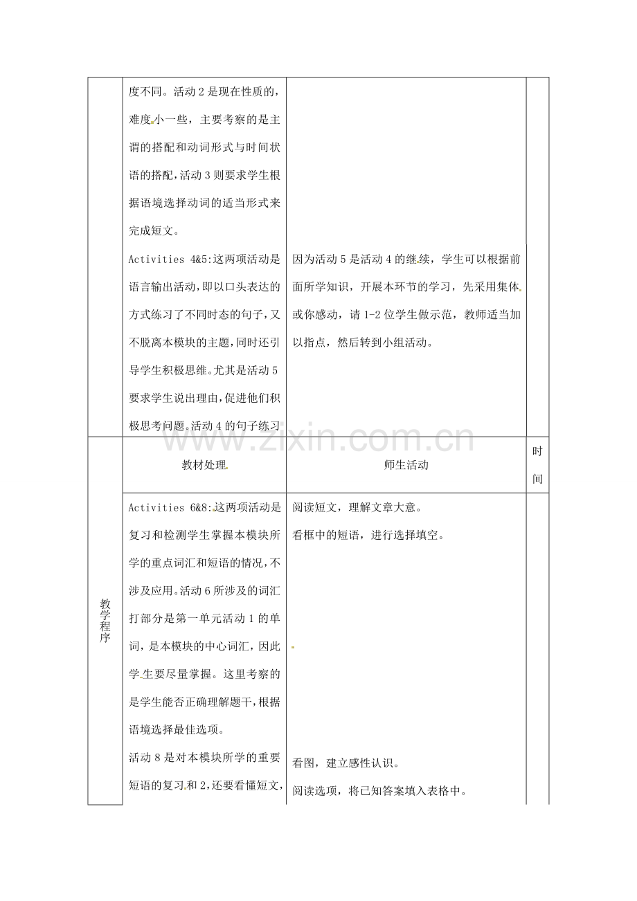 天津市武清区杨村第五中学九年级英语上册《Module 1 Wonders of the world Unit 3 Language in use》教案 外研版.doc_第2页