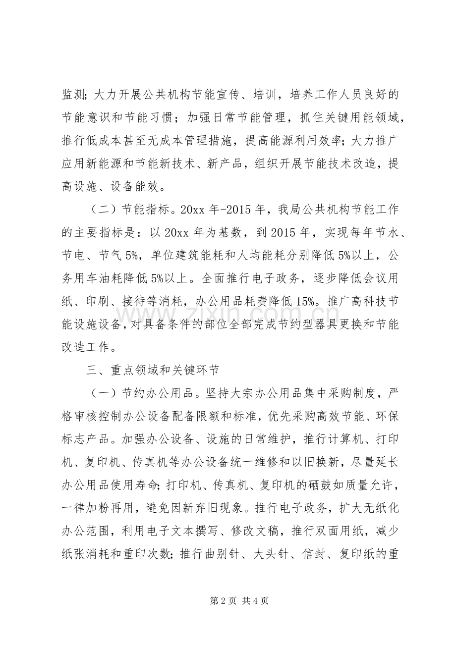 公共机构节能工作计划.docx_第2页