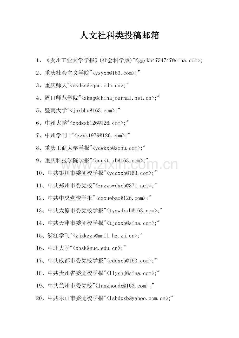 人文社科类投稿邮箱.doc_第1页