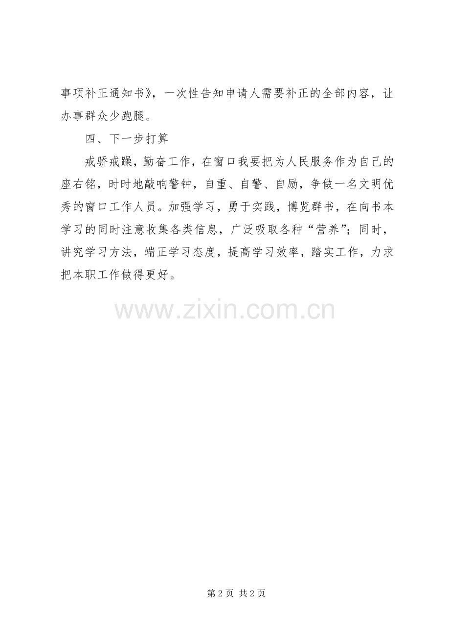 政务中心规划窗口个人工作总结_1.docx_第2页