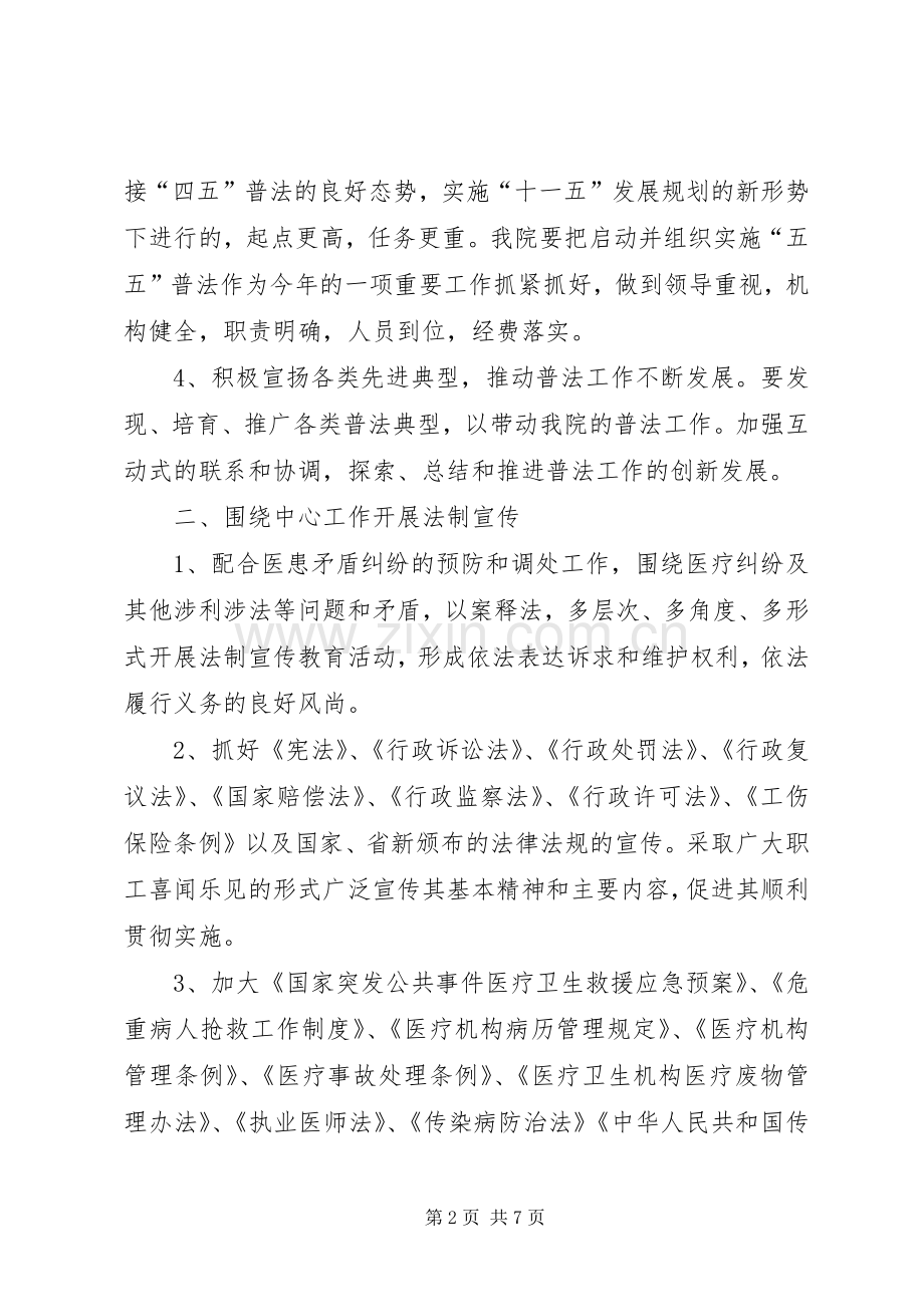 市医院五五普法工作计划.docx_第2页