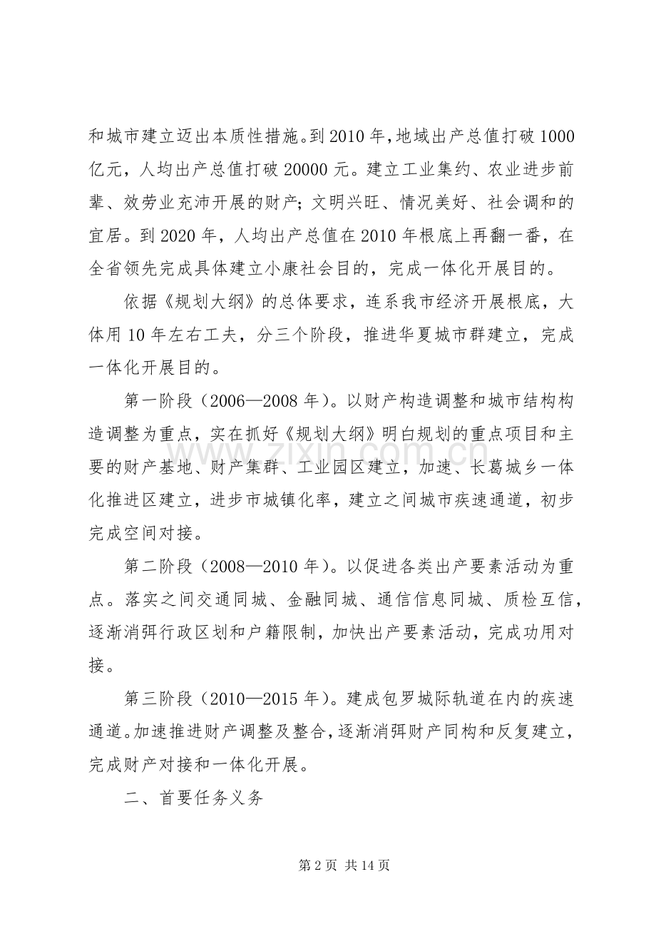城市群总体规划实施意见.docx_第2页