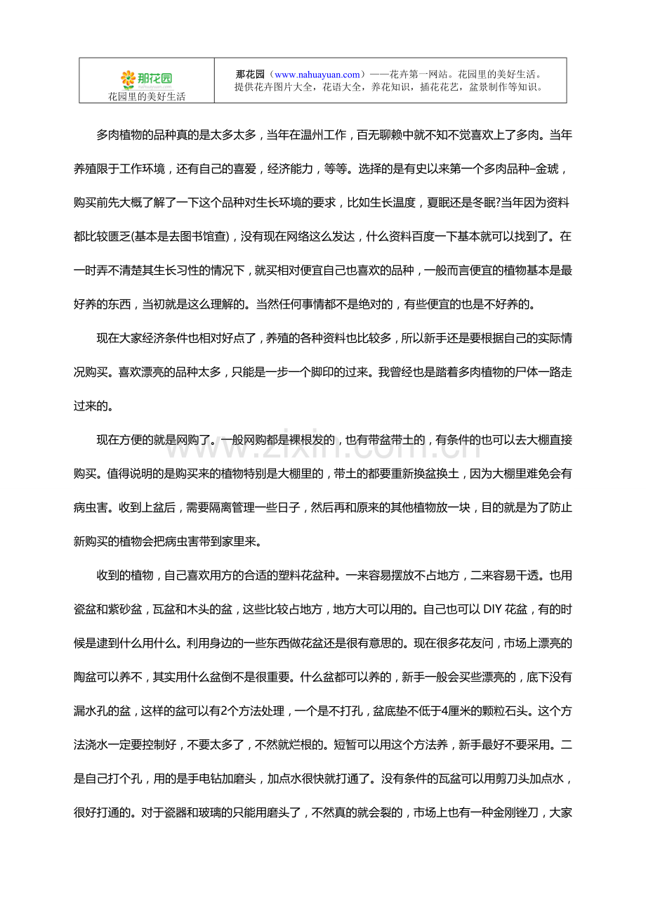 新手种植多肉植物基础知识.doc_第1页