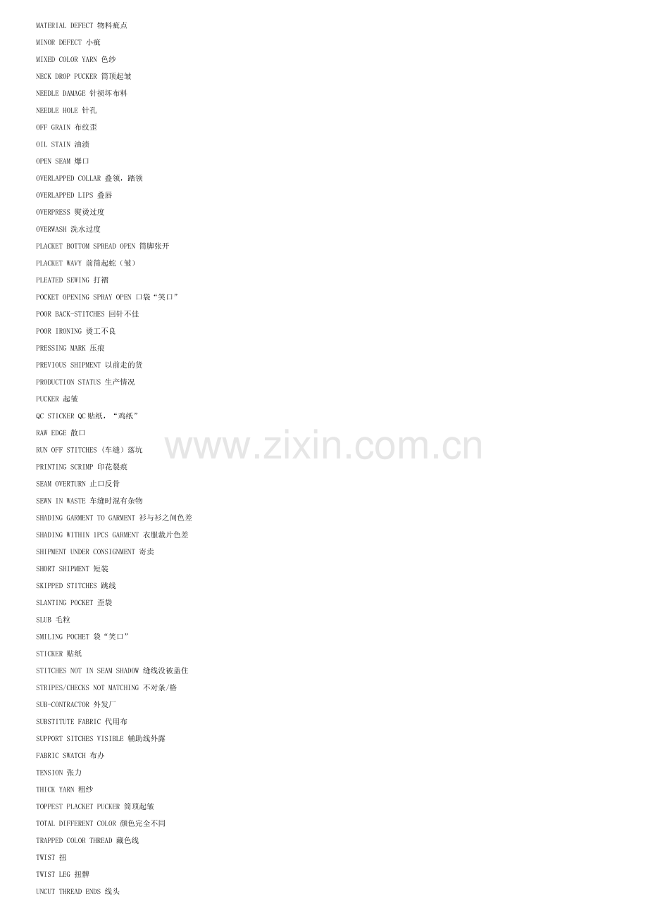服装QC用语.docx_第2页