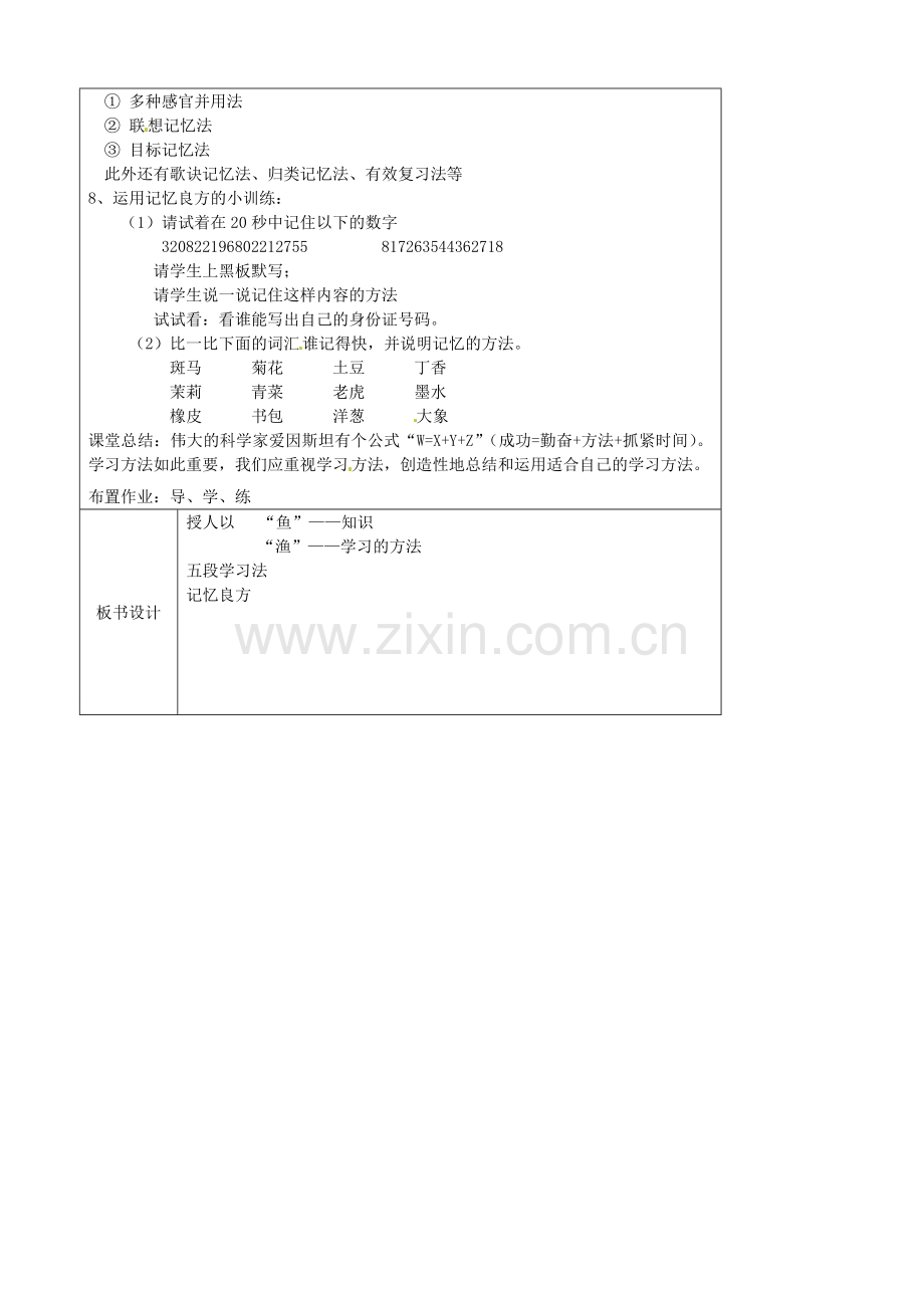 江苏省太仓市第二中学七年级政治上册《第十三课 第一框 好方法 共同分享》教案 苏教版.doc_第2页