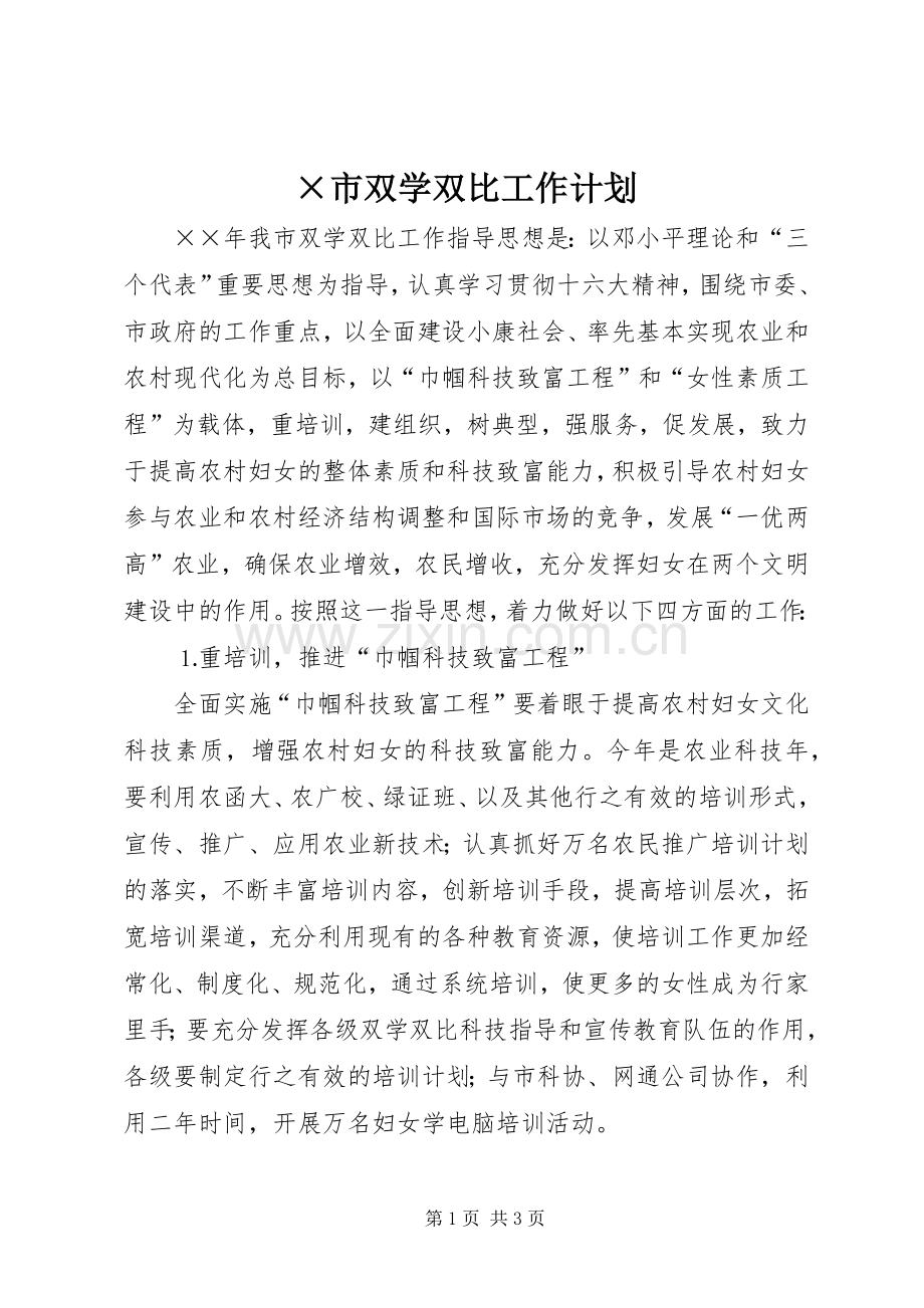 ×市双学双比工作计划.docx_第1页
