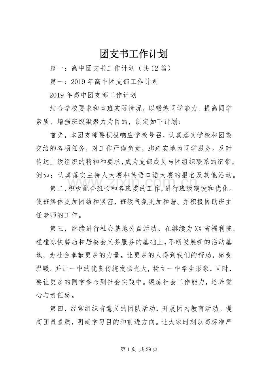 团支书工作计划 (20).docx_第1页