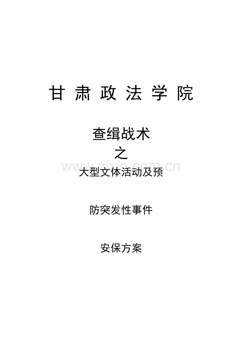 大型活动及预防突发性时间的安保方案.doc_第2页