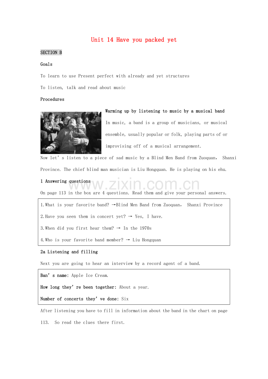 九年级英语 Unit 14 Have you packed yet教案 人教新目标版.doc_第1页