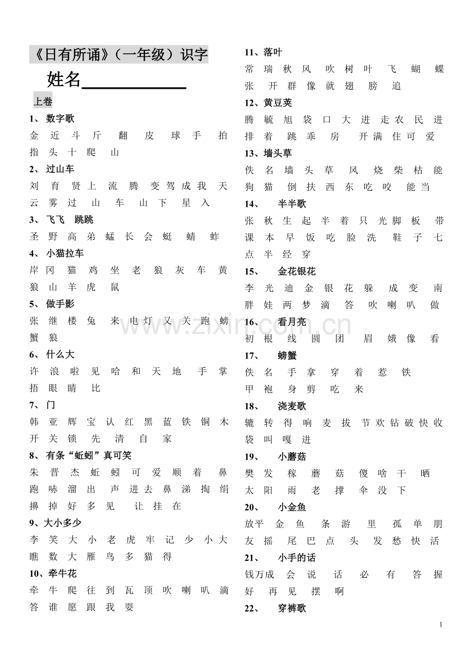 日有所诵认字1(朱霞骏2016.1整理).doc_第1页