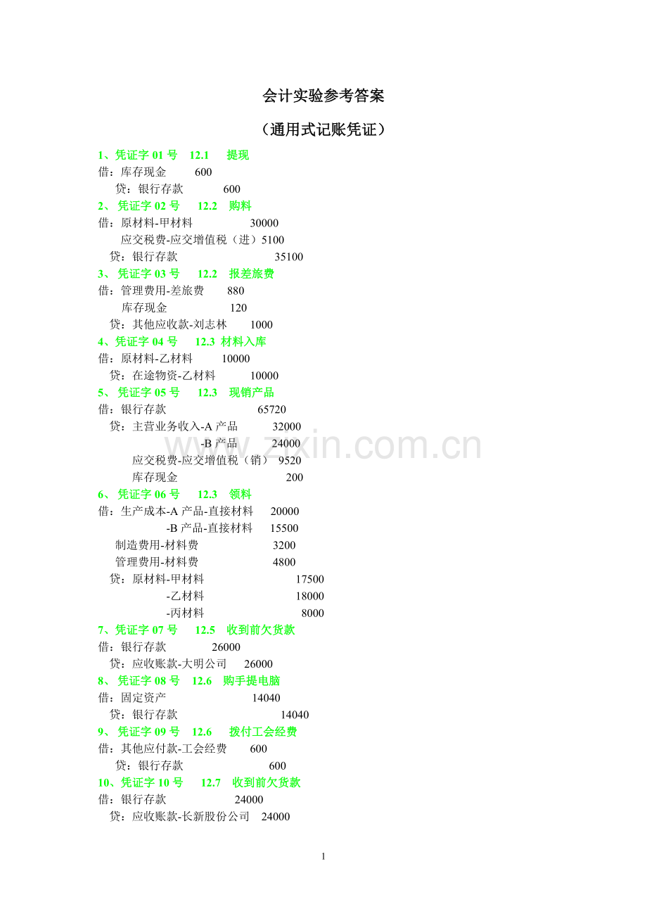 会计实验答案.doc_第1页