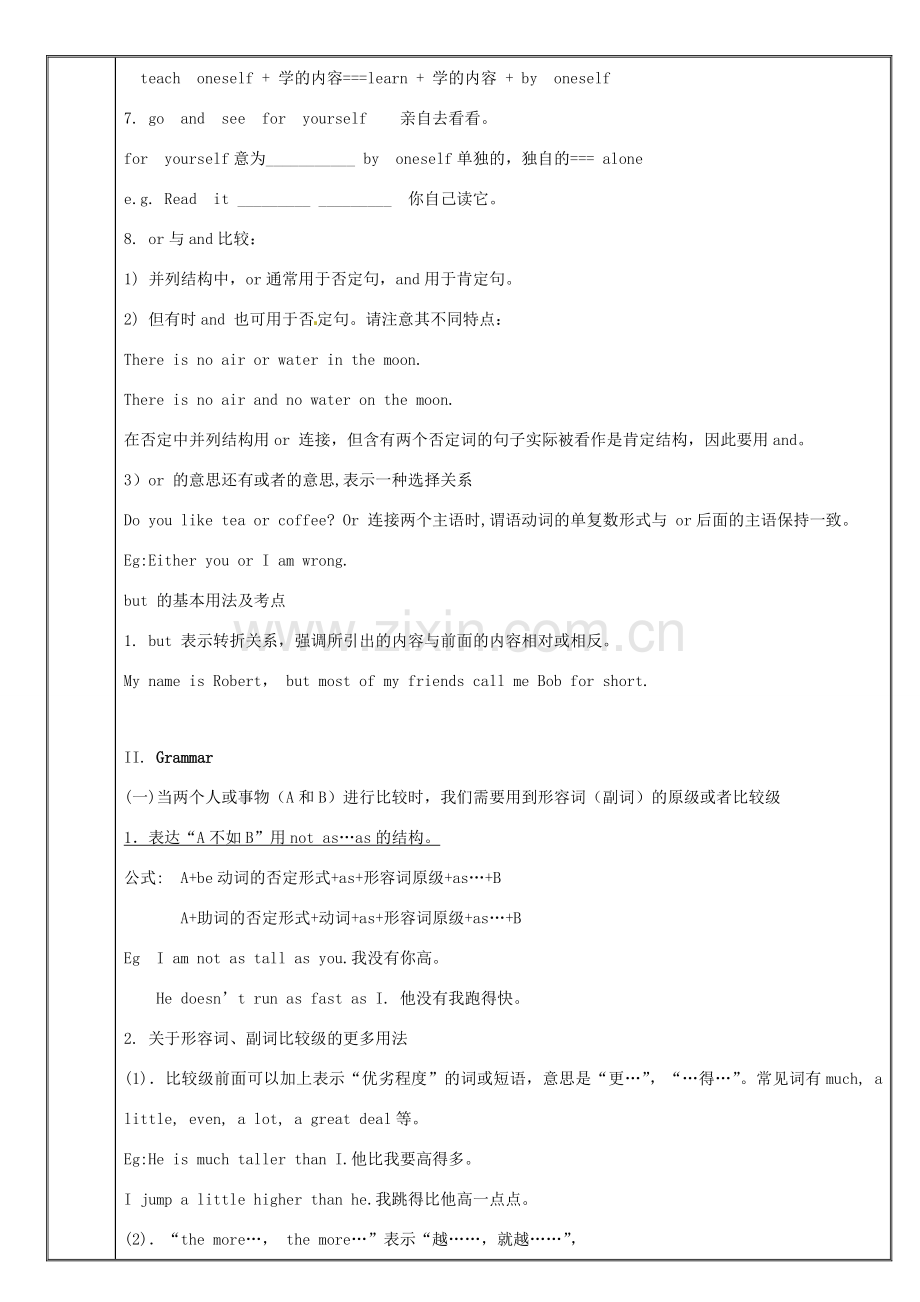 八年级英语上册 Unit 3 A day out复习教案 （新版）牛津版-（新版）牛津版初中八年级上册英语教案.doc_第2页